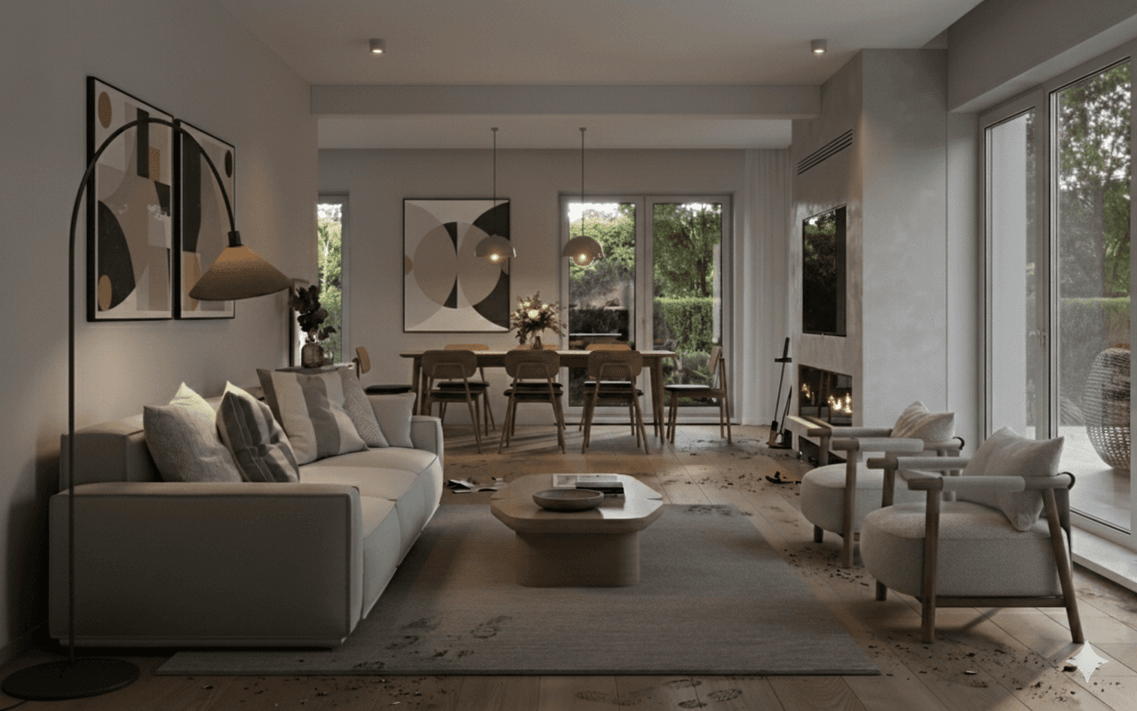 Original dark apartment photo